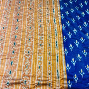 Blue IndusDiva Nuapatna Cotton Handloom Saree