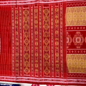 Nuapatni Red border Masrise Cotton Handloom Saree