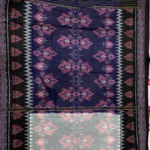 Nuapatni Modern Masrise Black border Cotton Handloom Saree