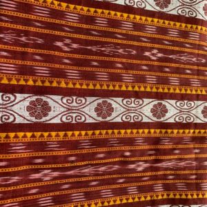 Bandha Red Cotton Dress Cloth .
