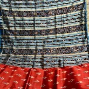 Nuapatni Ikat super fine Silk blended Pata Saree