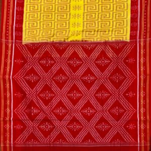 Nuapatni Masrise Ikat Cotton Handloom Saree with Blouse Piece