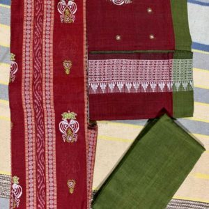 Bandha Cotton Dress Set Cloth - (Kurti, Pant, Duppata)