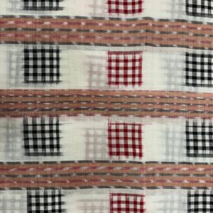 Bandha ikat handloom Cotton Dress Cloth fabric.