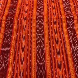 Bandha ikat handloom Cotton Dress Cloth fabric.