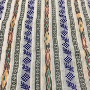 Bandha Ikat handloom Cotton Dress Cloth fabric .