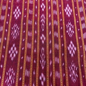 Bandha Ikat handloom Cotton Dress Cloth fabric .